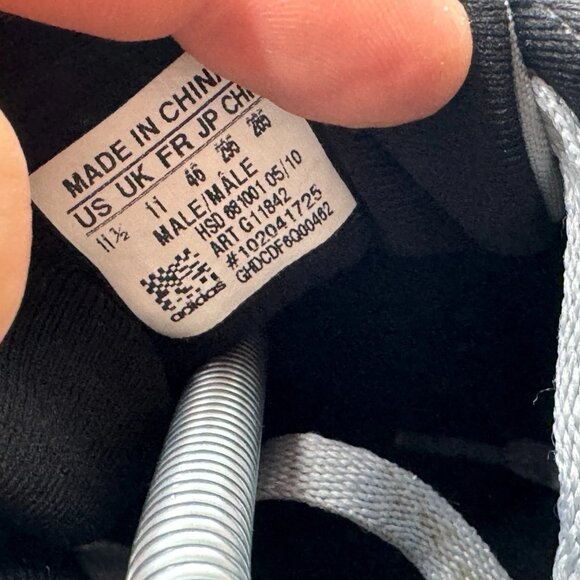 Size 11.5 Adidas Mens Light Gray Suede Casual Running Athletic Sneaker G11842 - Picture 9 of 10